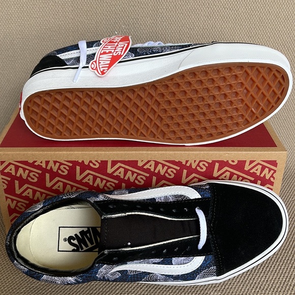 Vans Old Skool Wireframe Skulls Black / True White MEN`S - Picture 5 of 16